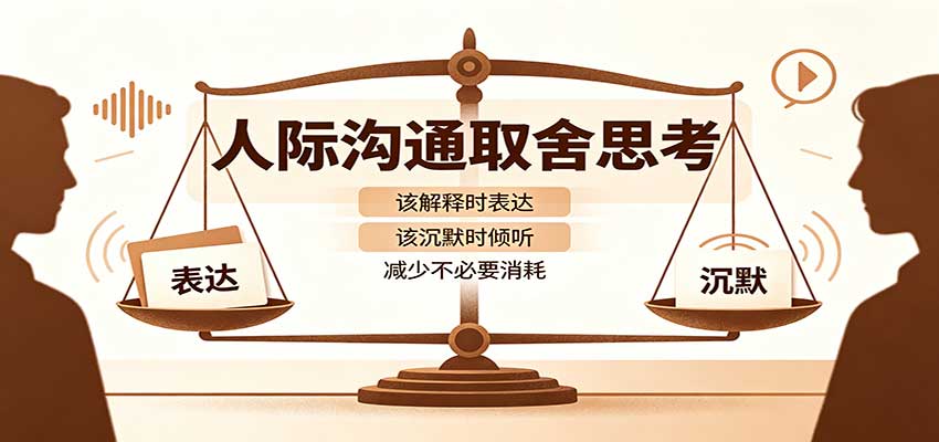 人际沟通取舍思考：分清解释与沉默边界，拿捏职场生活沟通分寸减少情绪内耗-百川聊项目