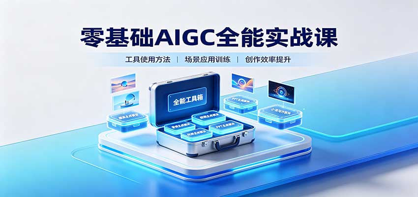 零基础AIGC全能实战课：覆盖绘画、影音、PPT、小说多场景AI创作-百川聊项目
