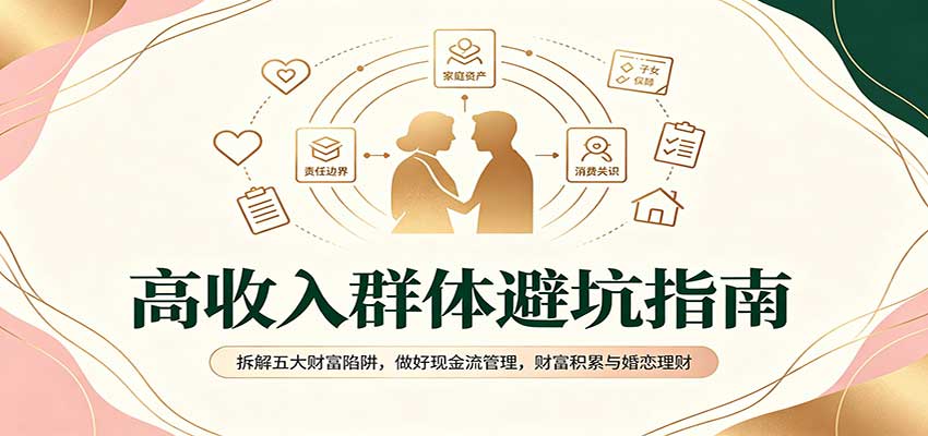 高收入群体避坑指南：拆解五大财富陷阱，做好现金流管理，财富积累与婚恋理财-百川聊项目