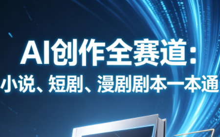 AI创作全赛道：小说、短剧、漫剧剧本一本通(更新9月)-百川聊项目