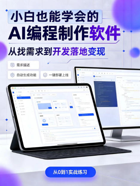 手把手教会你ai编程制作软件到变现全路径，零基础小白轻松上手，从找需求到开发落地变现【揭秘】-百川聊项目