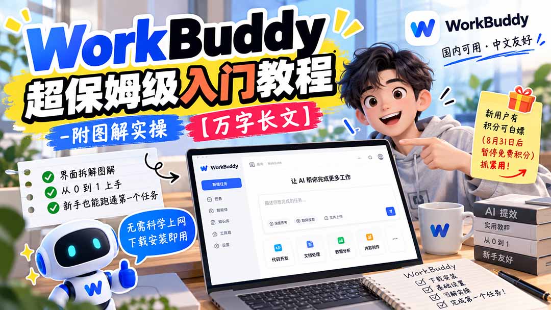WorkBuddy 超保姆级入门教程-附图解实操 【万字长文】-百川聊项目