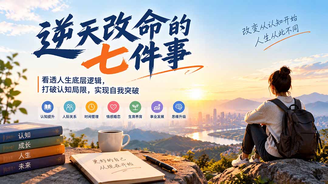 付费文章：逆天改命的七件事，看透人生底层逻辑，打破认知局限，实现自我突破-百川聊项目