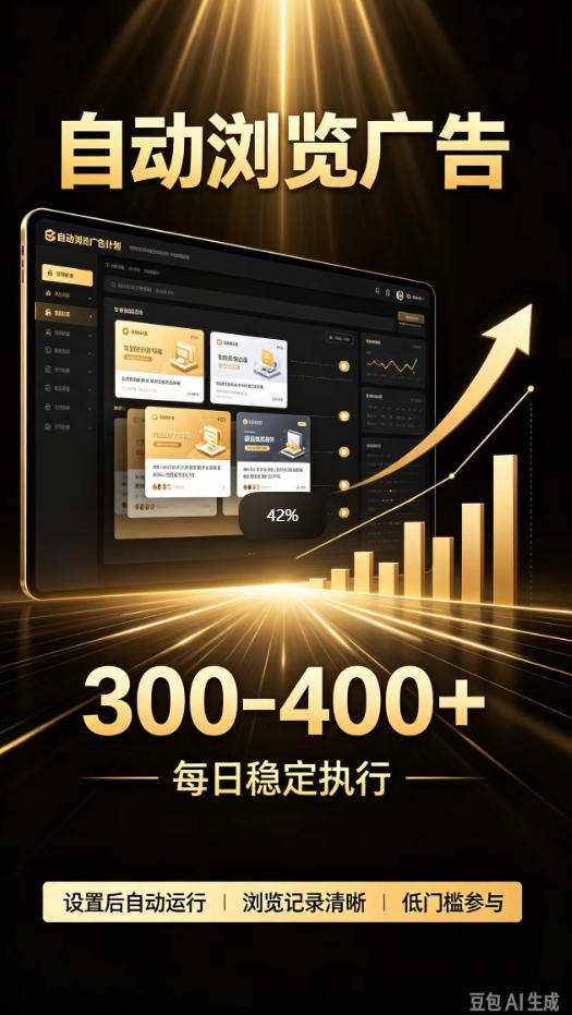 自动浏览广告计划，0门槛副业，日入300-400，躺賺稳定风口项目，无需人工操作，解放双手【揭秘】-百川聊项目