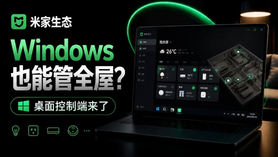 Windows电脑也能管全屋？这下真省心，米家生态桌面控制端来了，Github最新开源，MiHome-Windows-百川聊项目