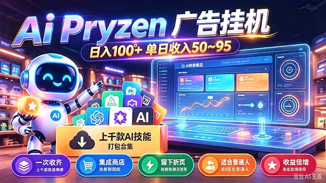 Pyrzen广告挂机， 全自动挂机风口项目， 单日50-95/天 虽然不是很暴力但是很稳-百川聊项目