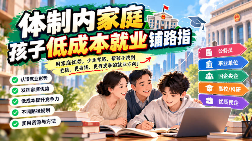 某公众号付费文章：体制内家庭，孩子低成本就业铺路指-百川聊项目