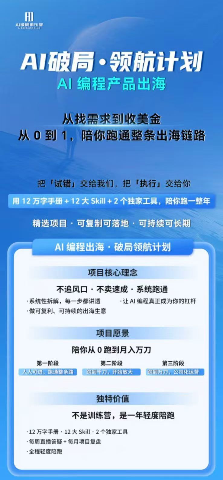 图片[1]-AI编程产品出海领航计划-更新：12万字手册+12大Skill+2个独家工具，从找需求到上线收美金跑通全链路-百川聊项目